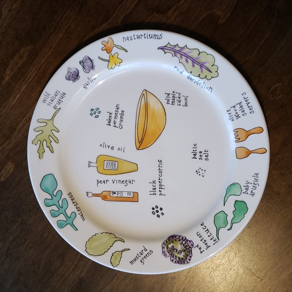 Ursula Dodge Salad Days Luncheon Salad Plates Set of 4